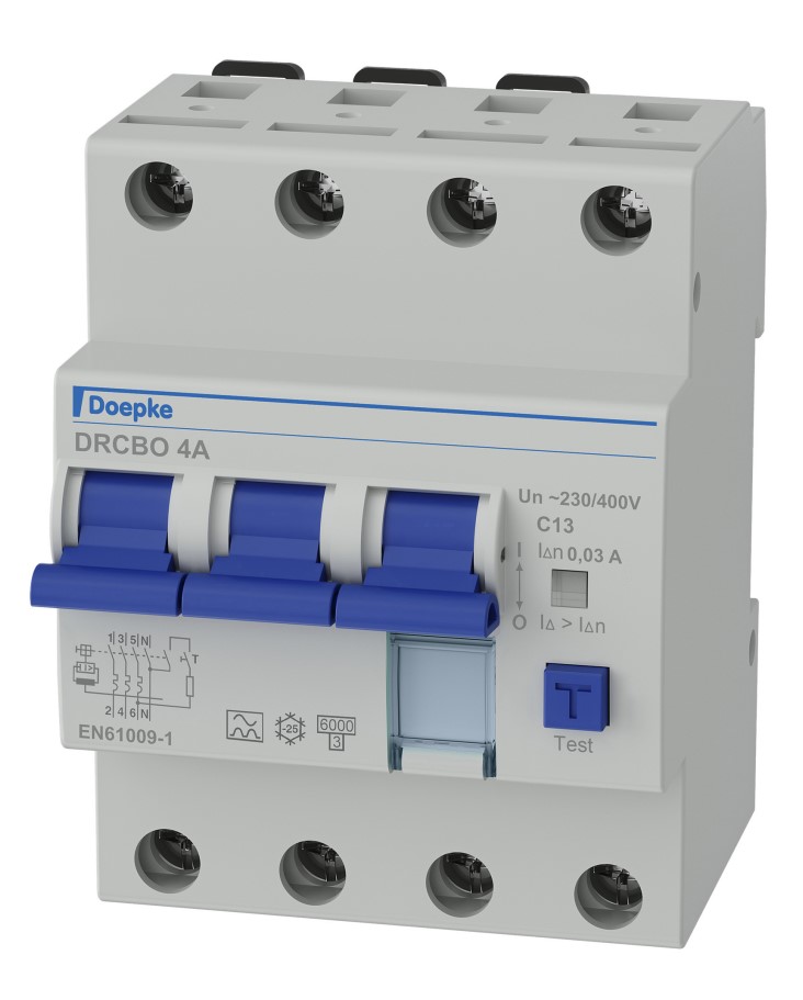 Jordfeilautomat FIC4 13A C 4P 300mA 4M